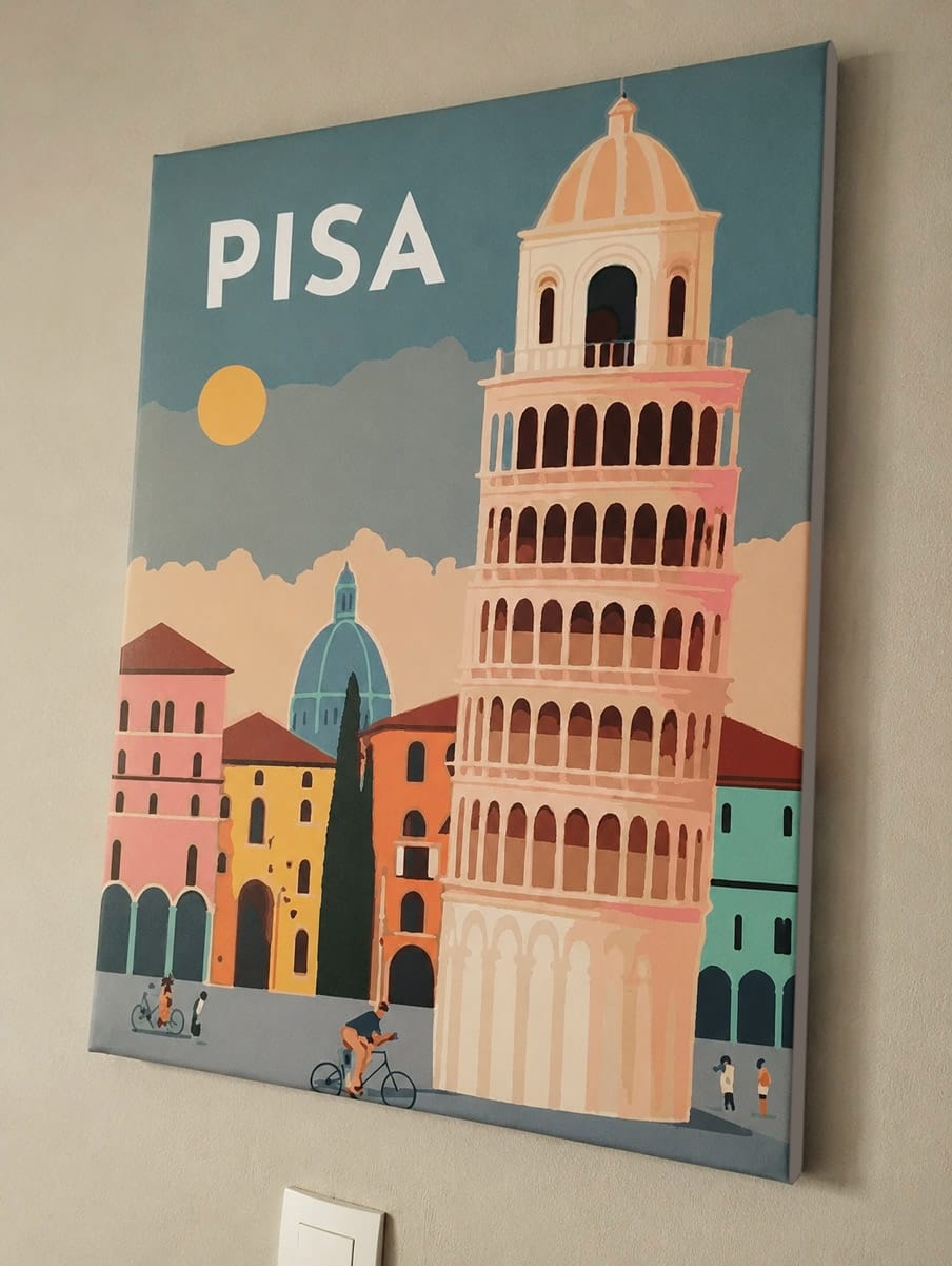 Customer photo review of Affiche Vintage Pise