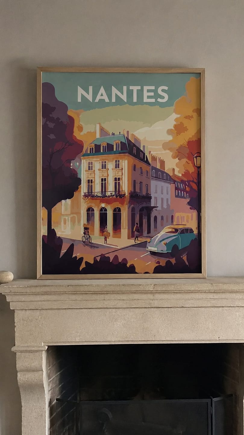 Customer photo review of Affiche Vintage Nantes