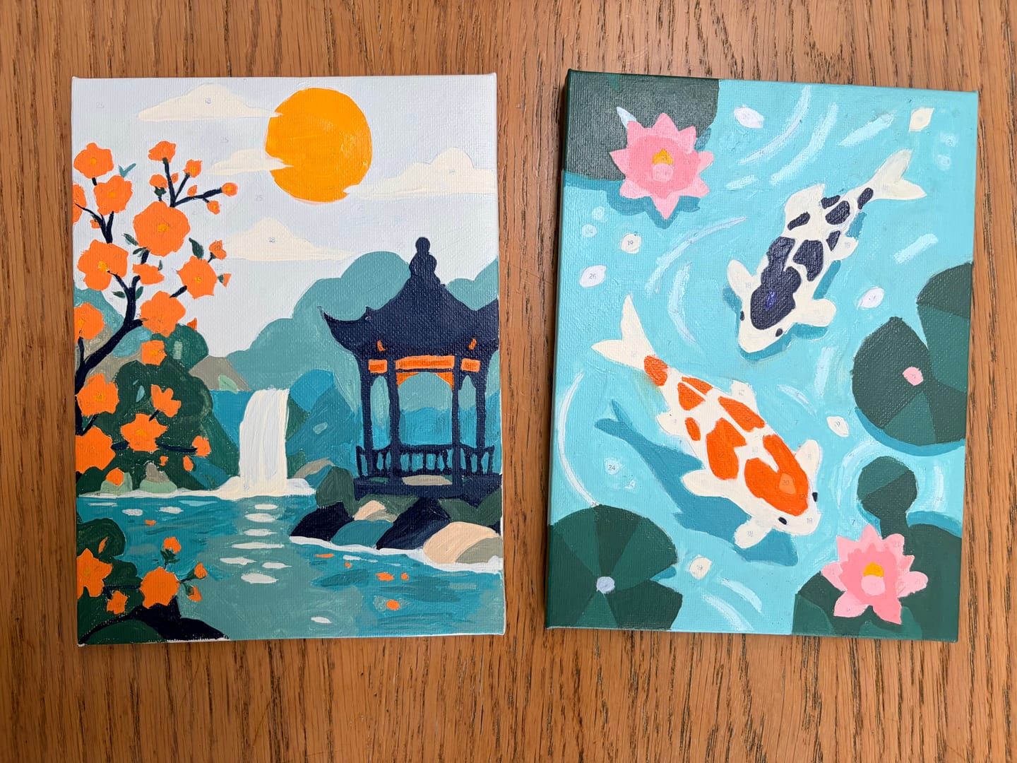 Customer photo review of 6 Mini Paintings - Zen Garden Set