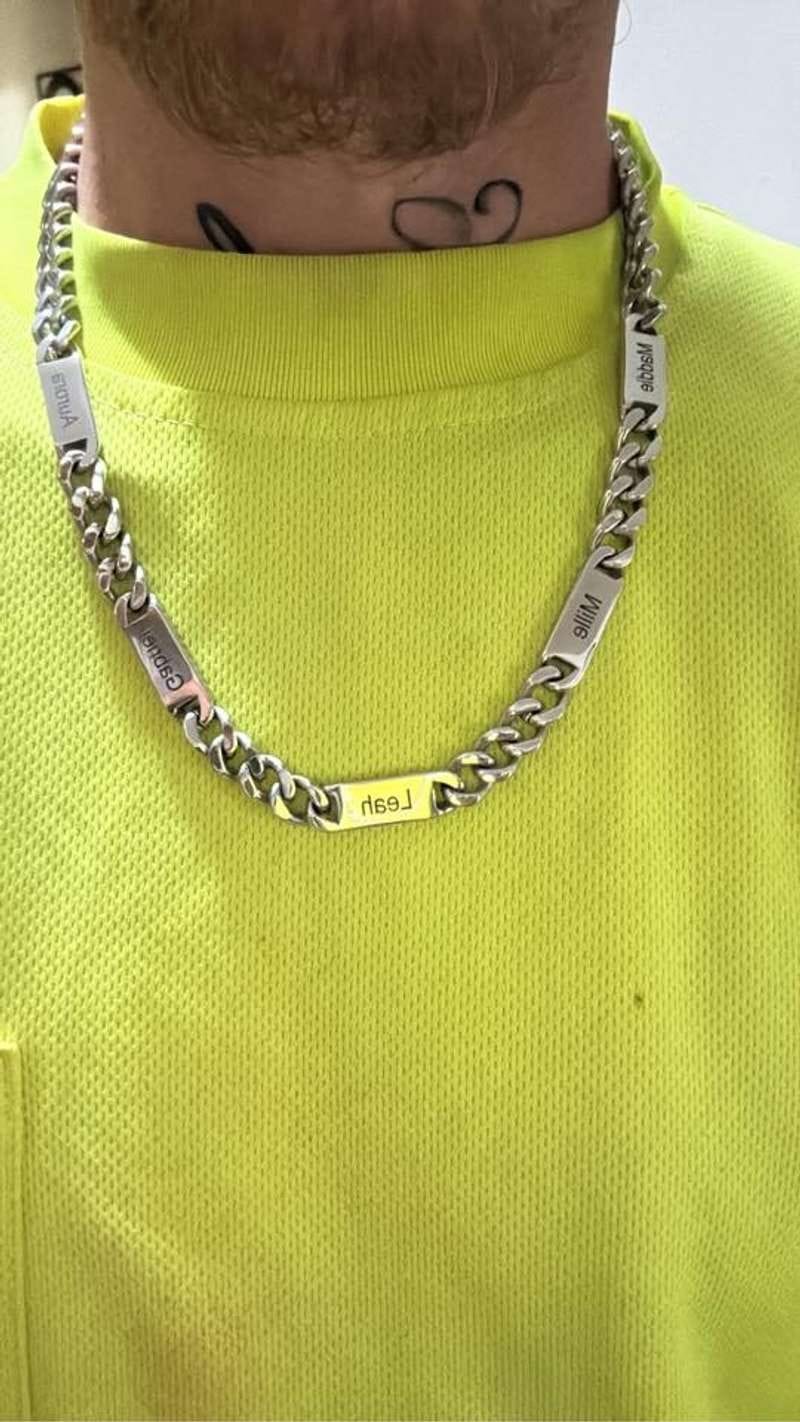 Customer photo review of Individuelle Cuban-Link-Namenskette