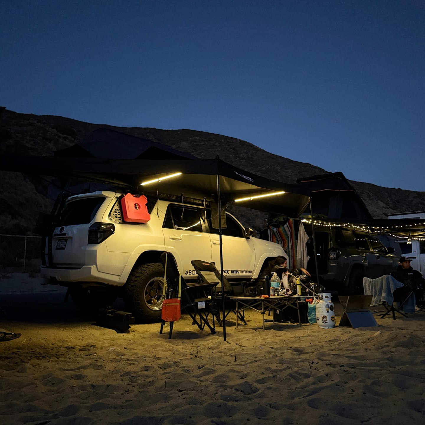 Customer photo review of OPENROAD 180 Free Standing Awning