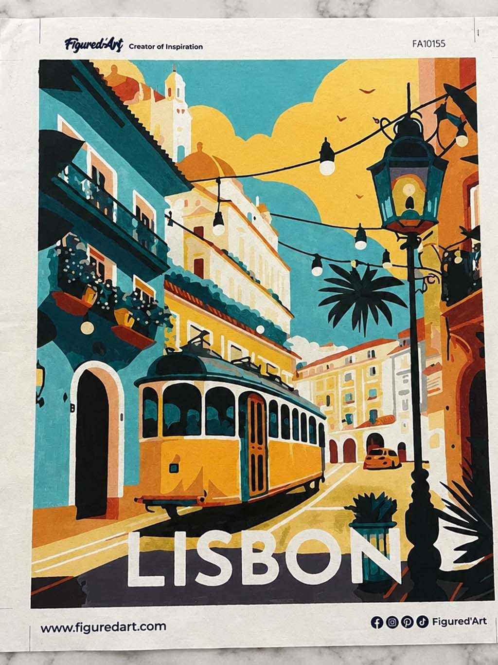 Customer photo review of Affiche Vintage Lisbonne