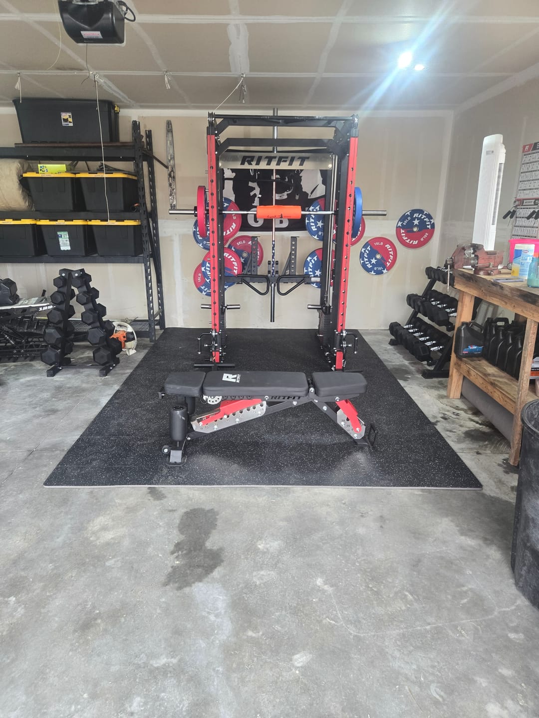 Customer photo review of RitFit M2 SERIES Multi-Functional Modular Home Gym Package