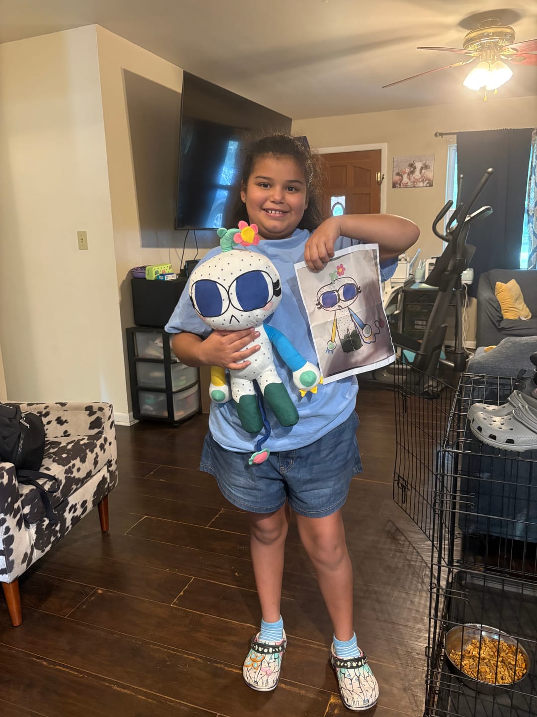 Customer photo review of Kids Artwork Plush