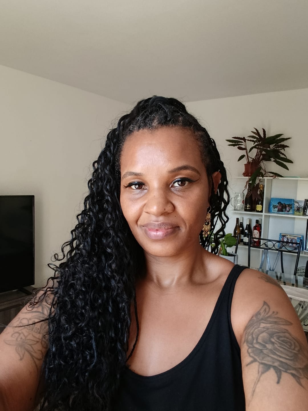 Customer photo review of Human Crochet Hair Deep Wave for Miracle Knots