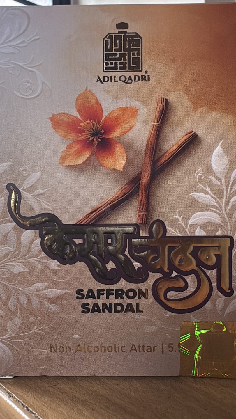 Customer photo review of Kesar chandan (Saffron Sandal) Attar Perfume 5.5 ML