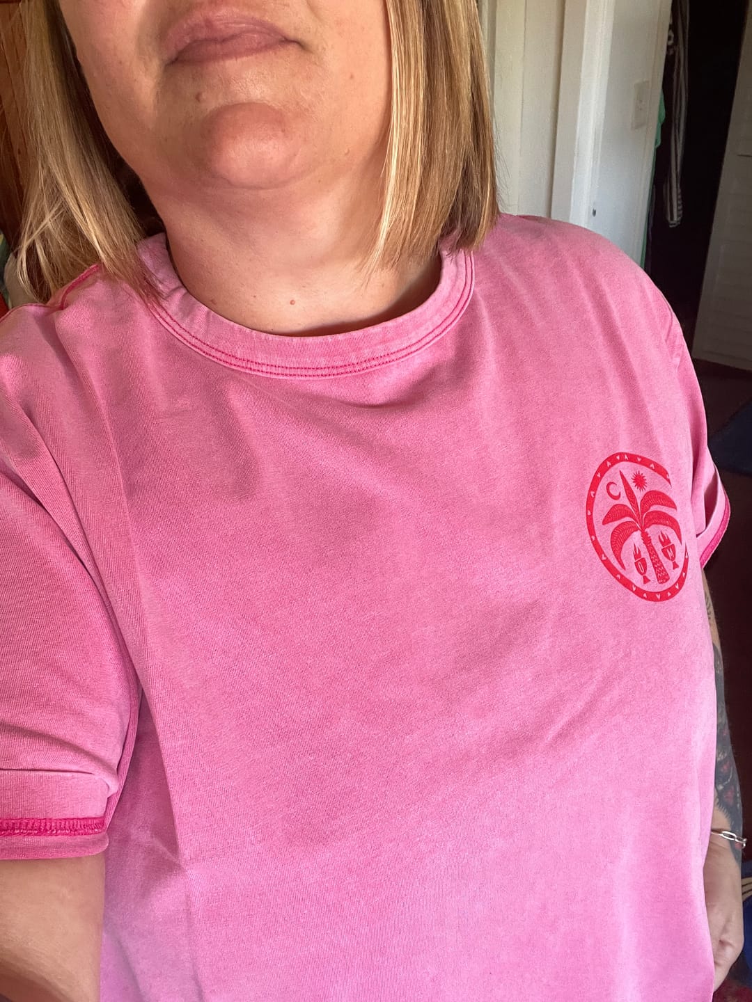 Customer photo review of Tummy Ache Survivor T-Shirt