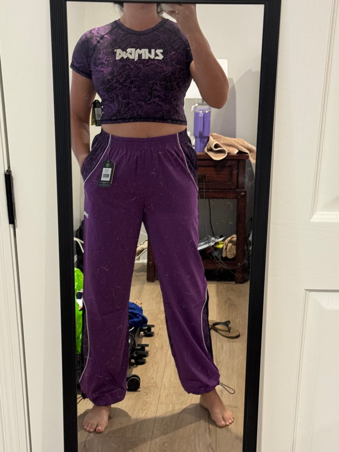 Customer photo review of Rock 'n' Roll Cap Sleeve Crop Top