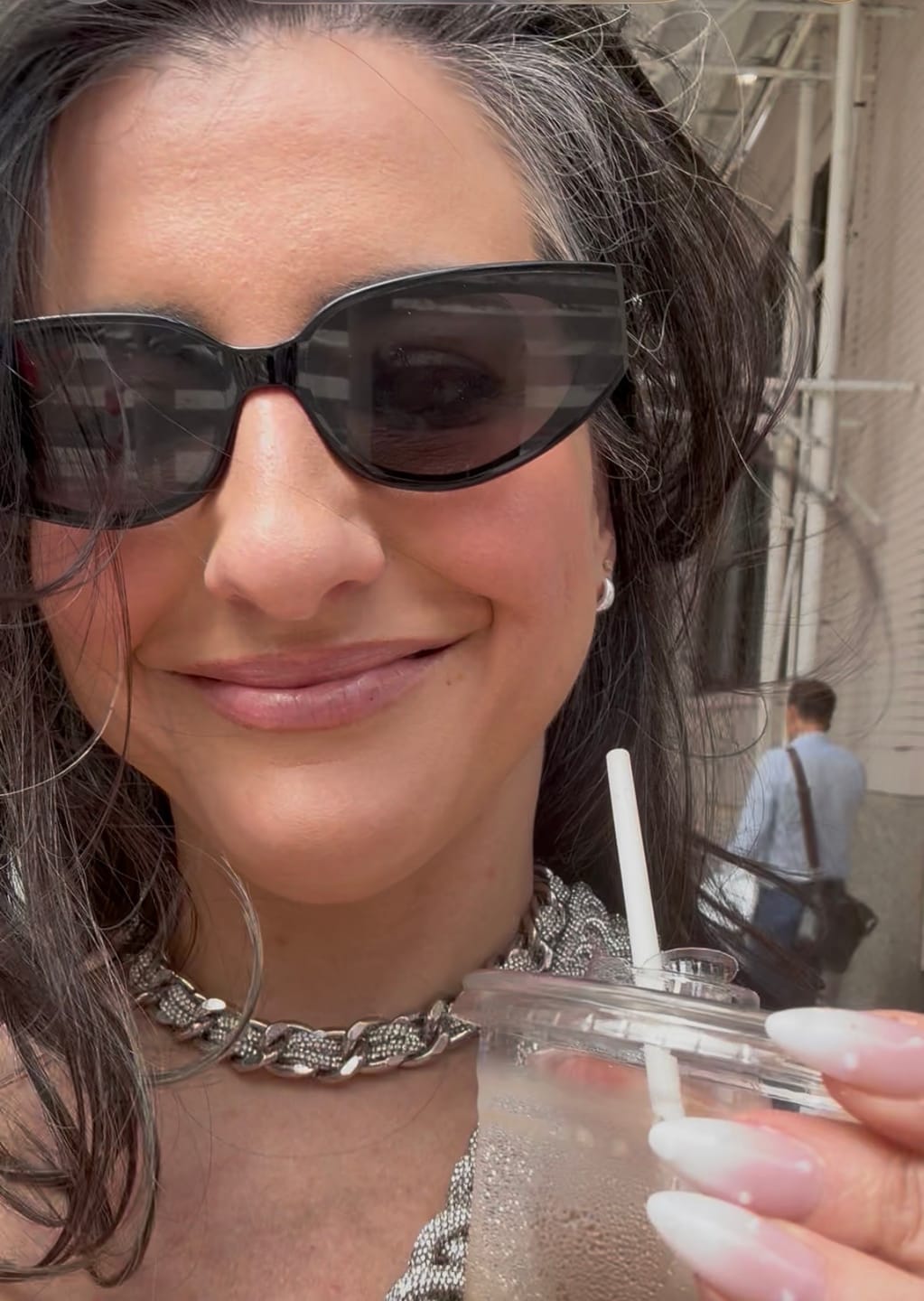 Customer photo review of LINK STRAP / NECKLACE - Petite Silver
