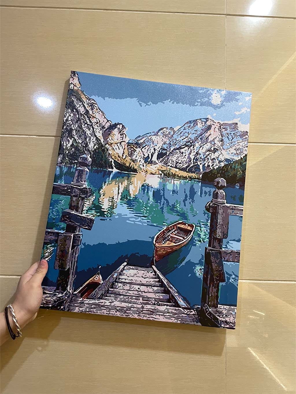 Customer photo review of Barque sur un Lac de Montagne