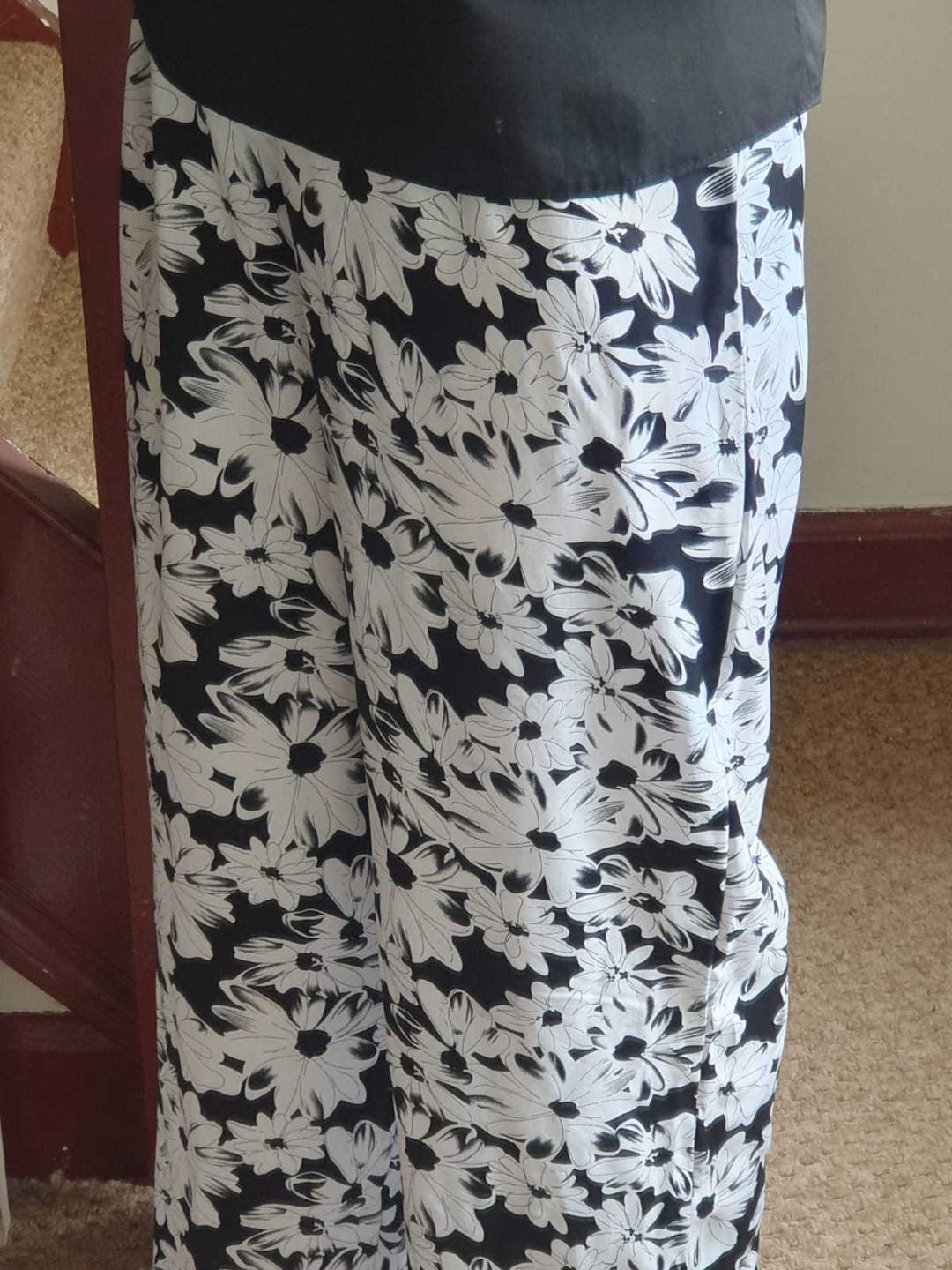 Customer photo review of Doodled Flowers Viscose Challis Fabric