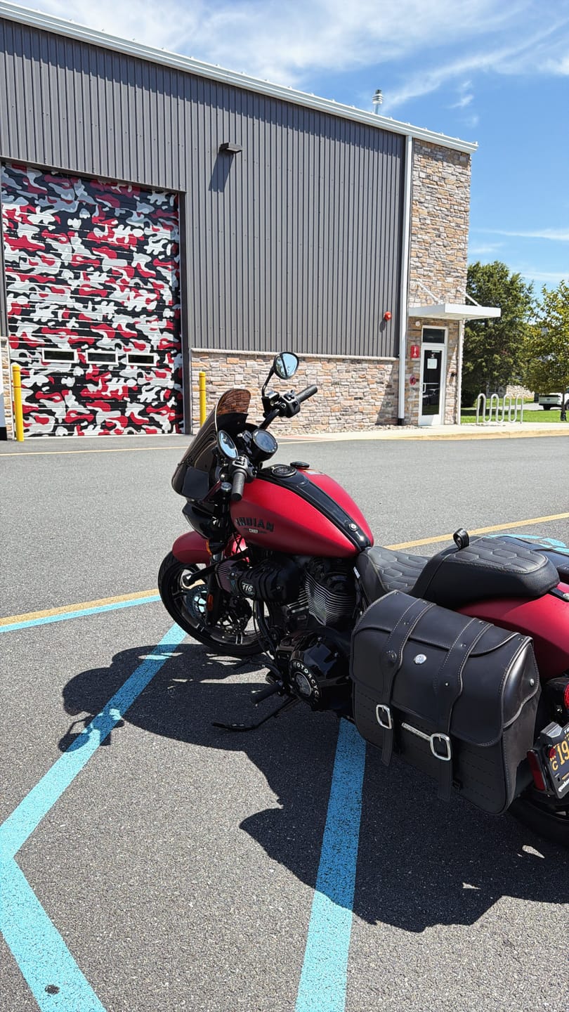 Customer photo review of Viking Darkin Indian Chief Dark Horse Motorcycle Fairing Gloss Black