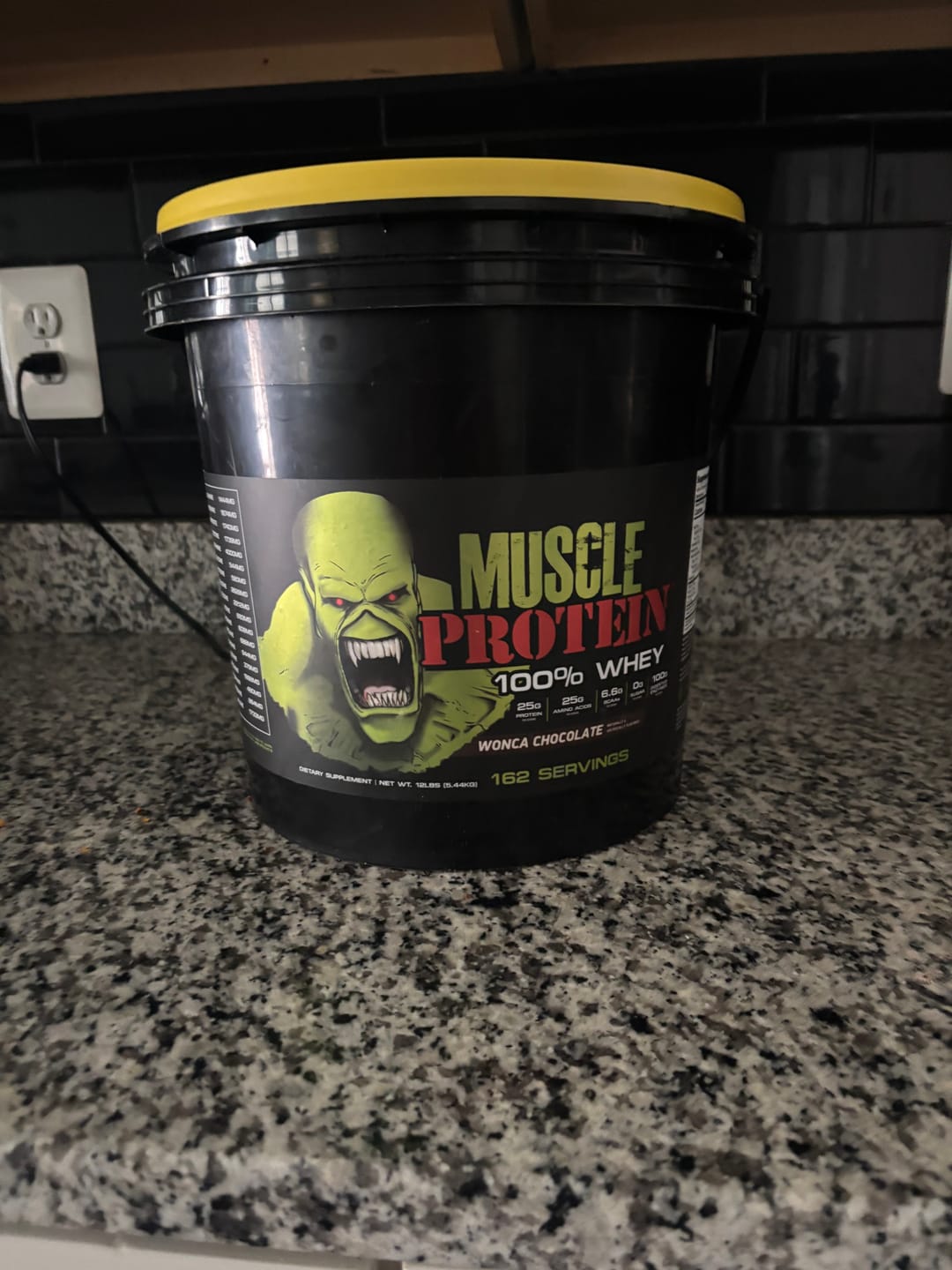 Customer photo review of Whey Protein Powder Bucket