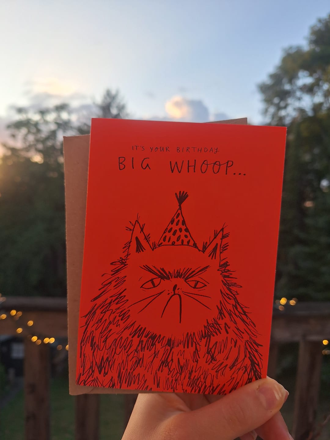 Customer photo review of Klappkarte BIG WHOOP