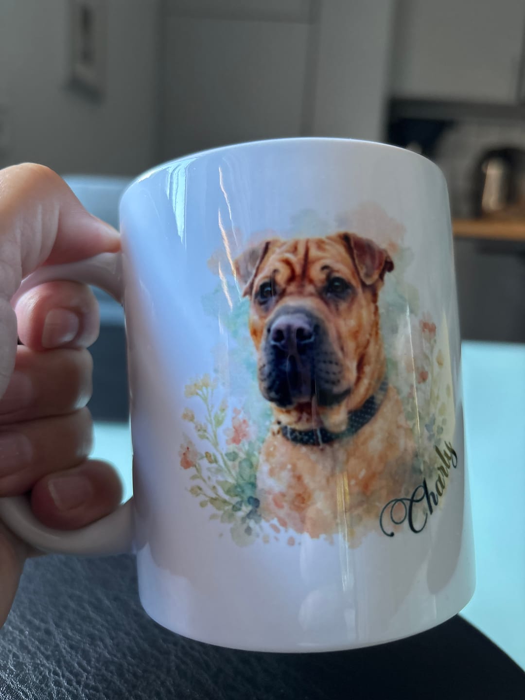 Customer photo review of Personalisierte Tasse - Aquarell