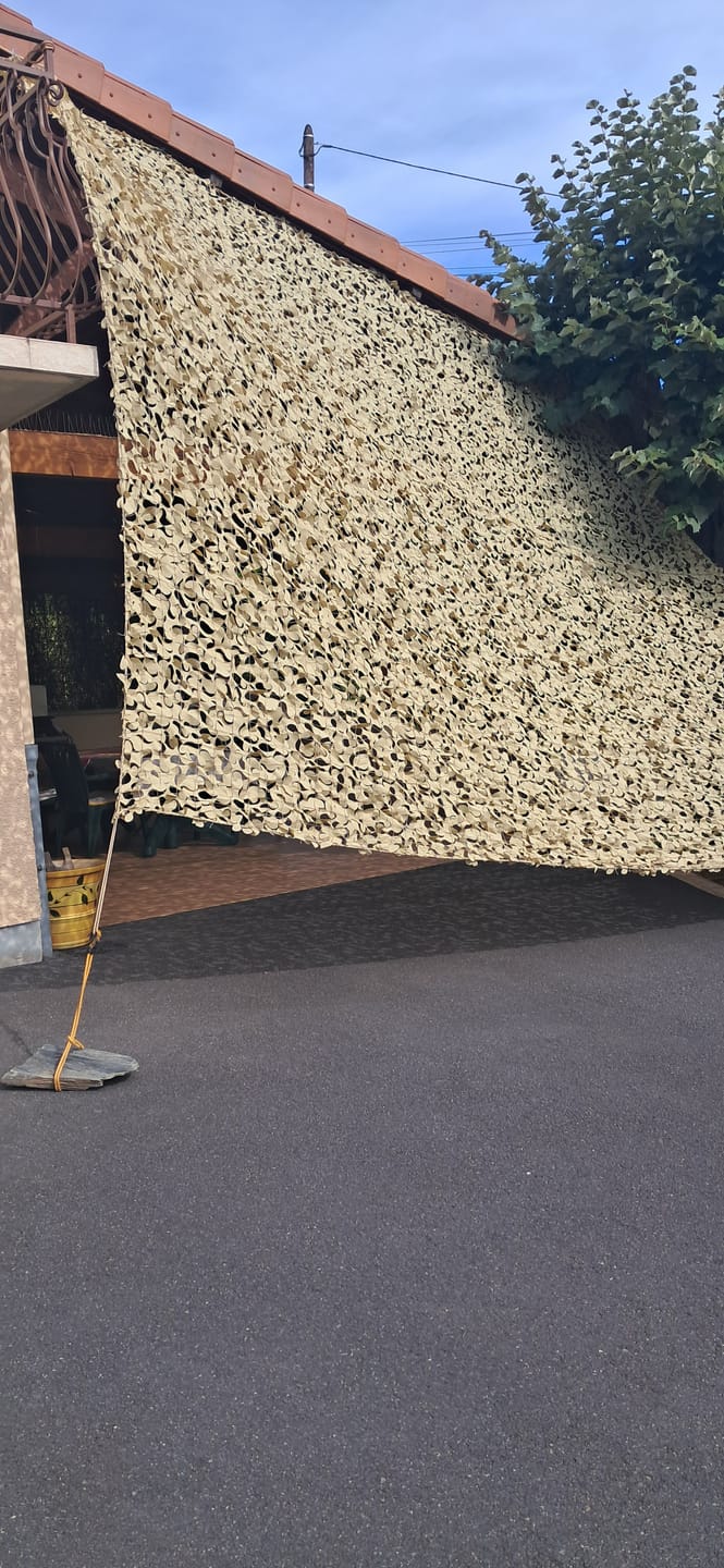 Customer photo review of Filet de camouflage renforcé sable