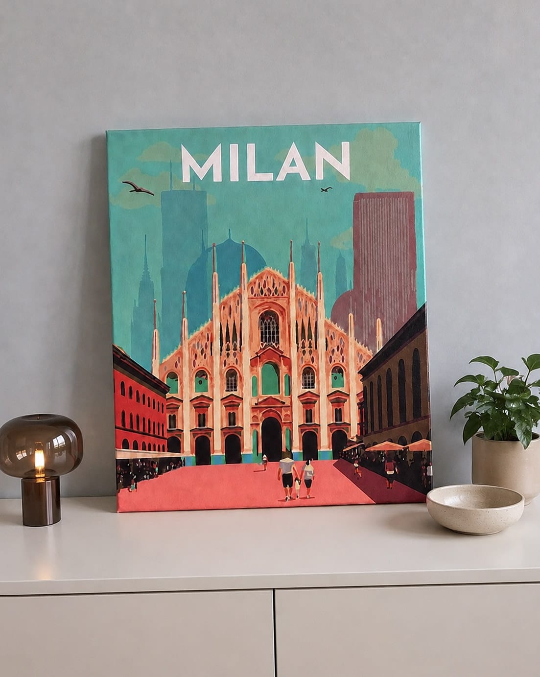 Customer photo review of Affiche Vintage Milan