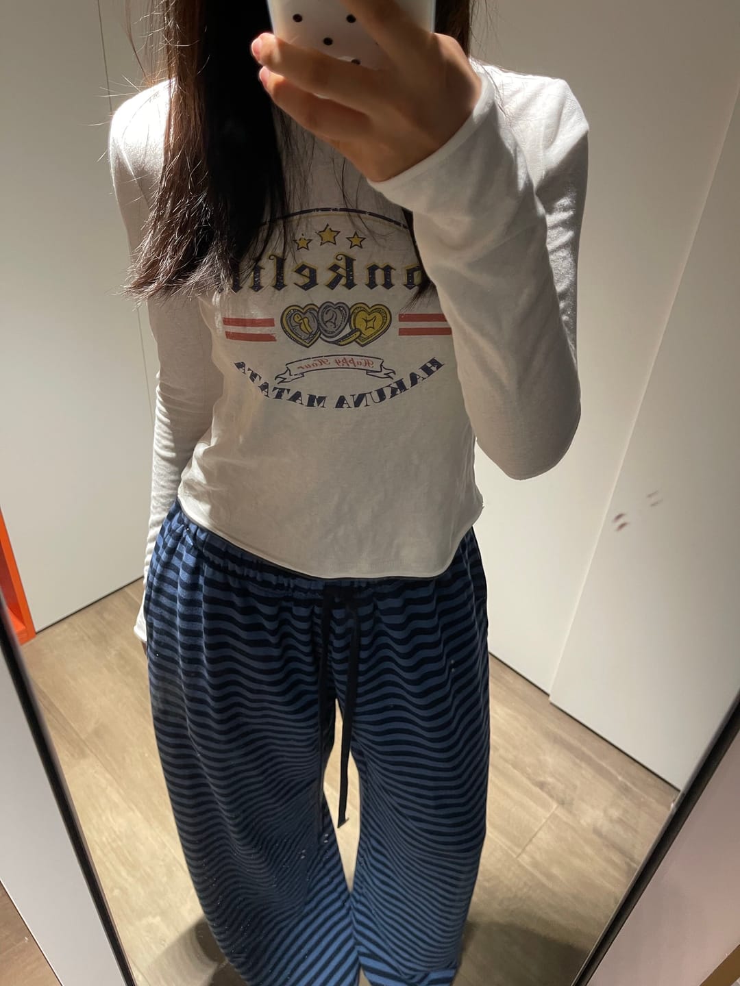 Customer photo review of IAMXIAA Striped Straight Leg Sweatpants