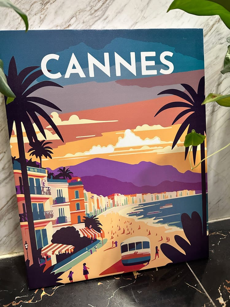 Customer photo review of Affiche Vintage Cannes