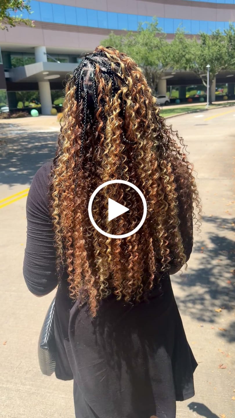 Customer video review of #T1B/4/27/30 Mix Blend Deep Wave Crochet Human Hair