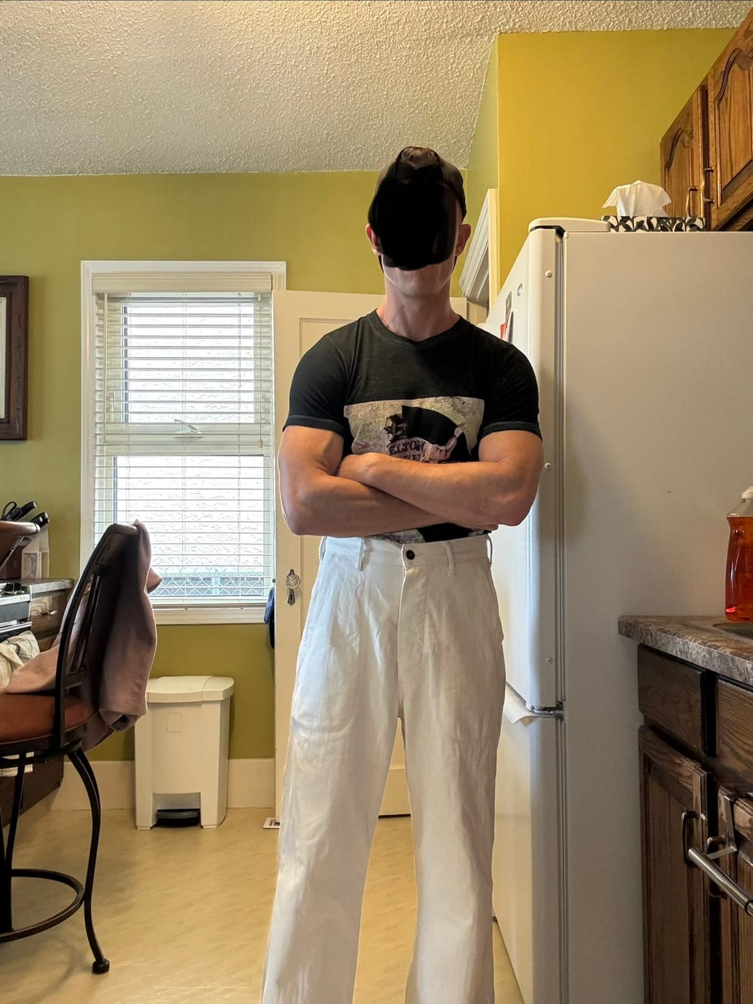 Customer photo review of USN Herringbone Deck Pants