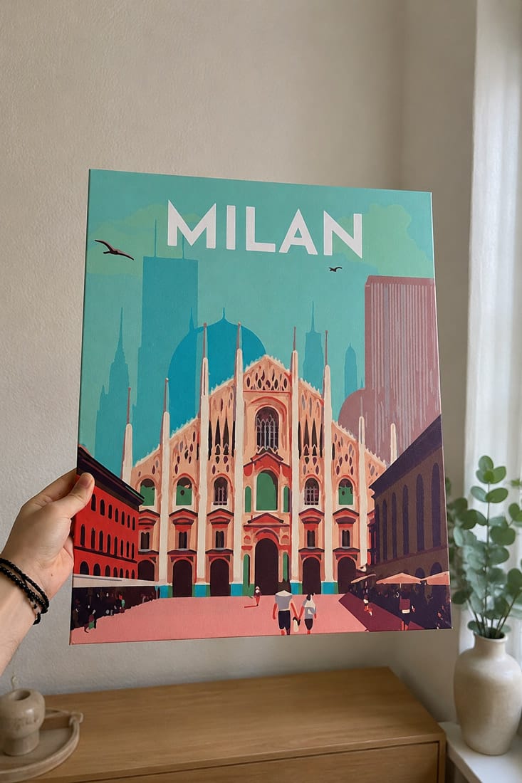 Customer photo review of Affiche Vintage Milan