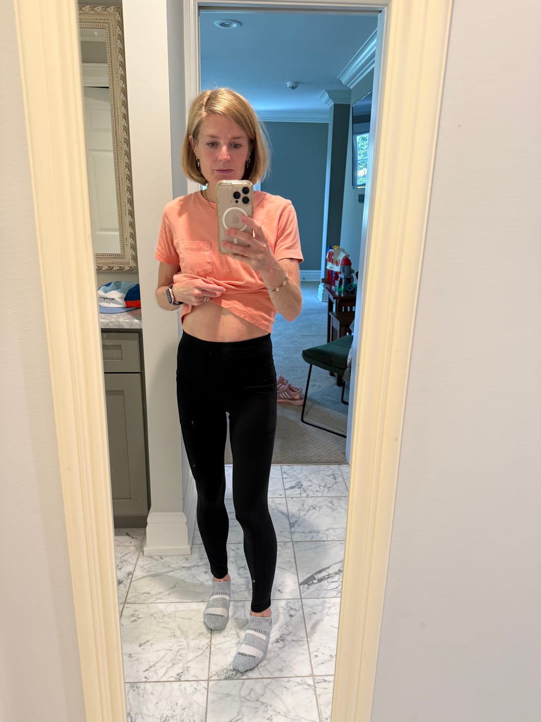 Customer photo review of PureFlex Organic Cotton High Waist Pocket Leggings
