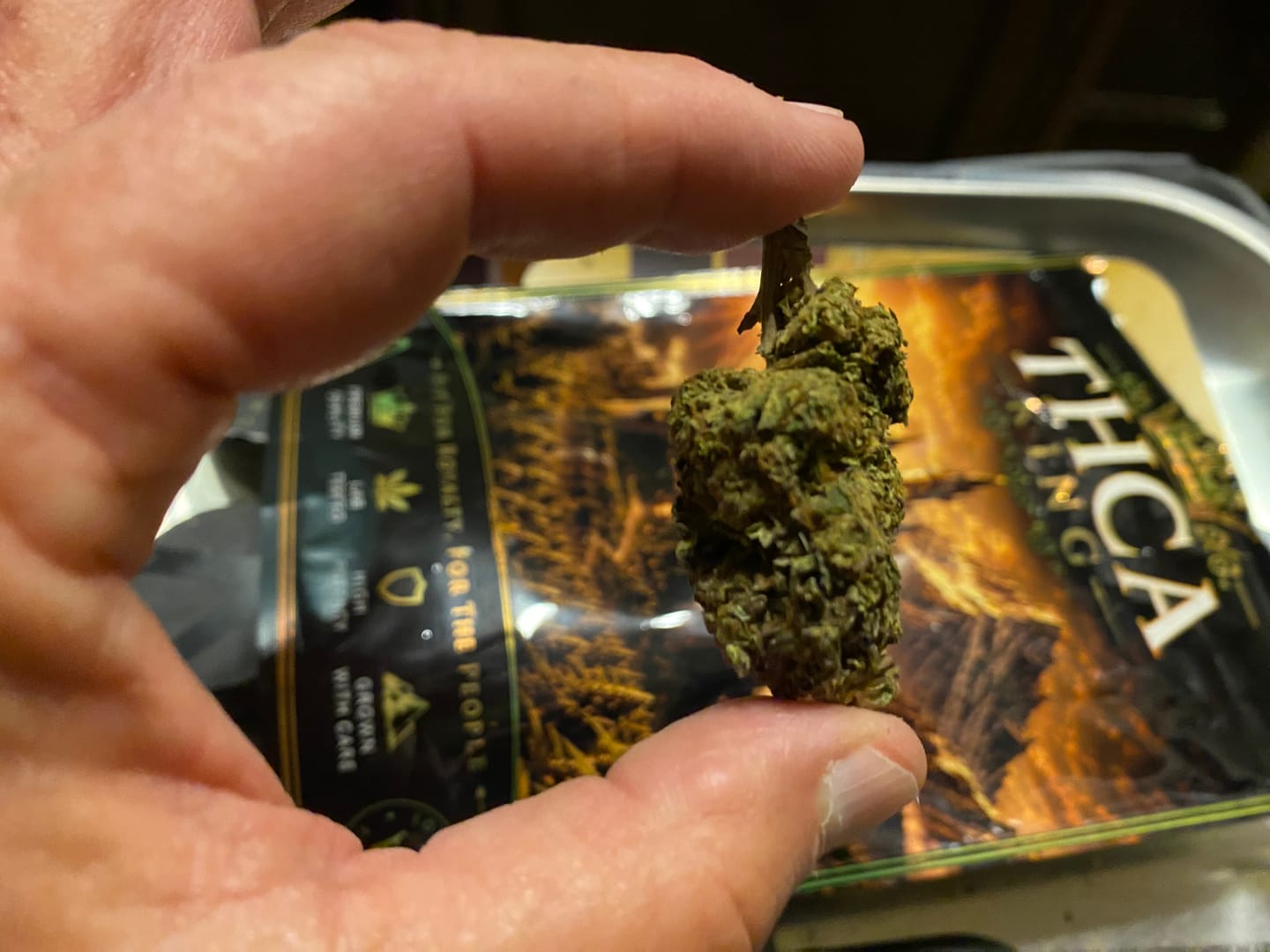 Customer photo review of Blackout Berries THCA Flower Ounce (28g)