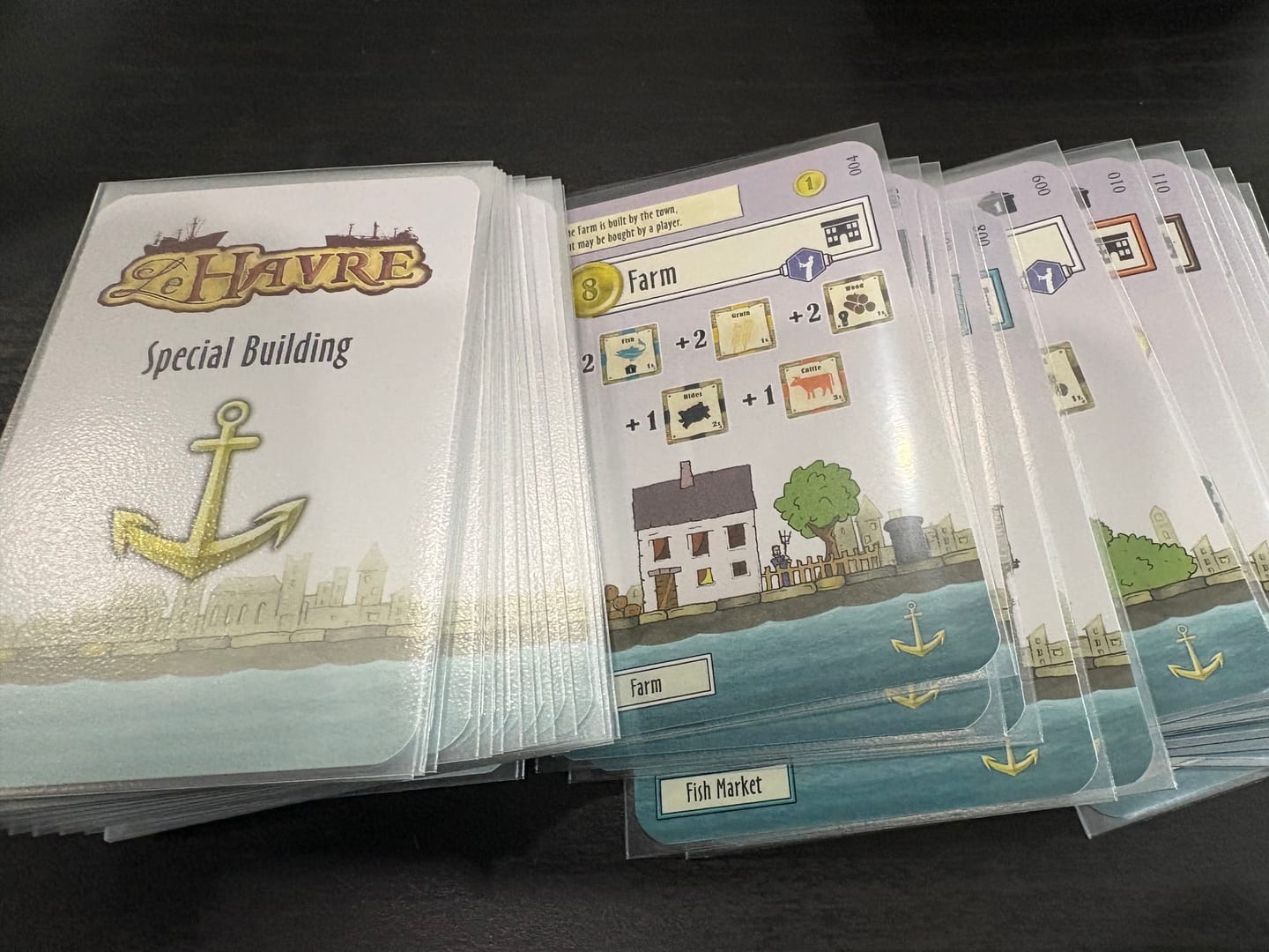 Customer photo review of Le Havre Card Sleeve Kit (2013)
