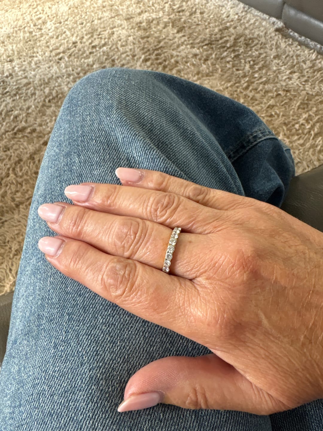 Customer photo review of Bold Eternity Band Ring