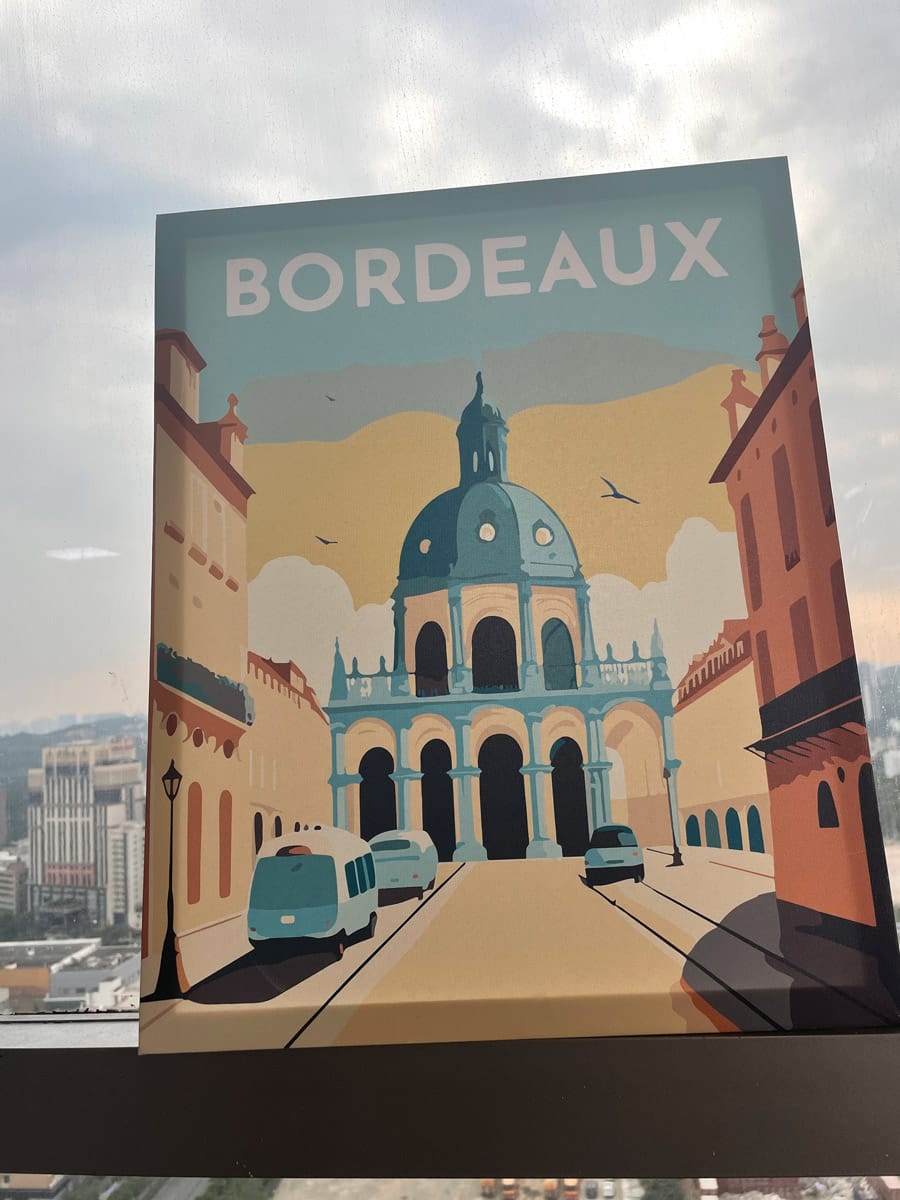 Customer photo review of Affiche Vintage Bordeaux