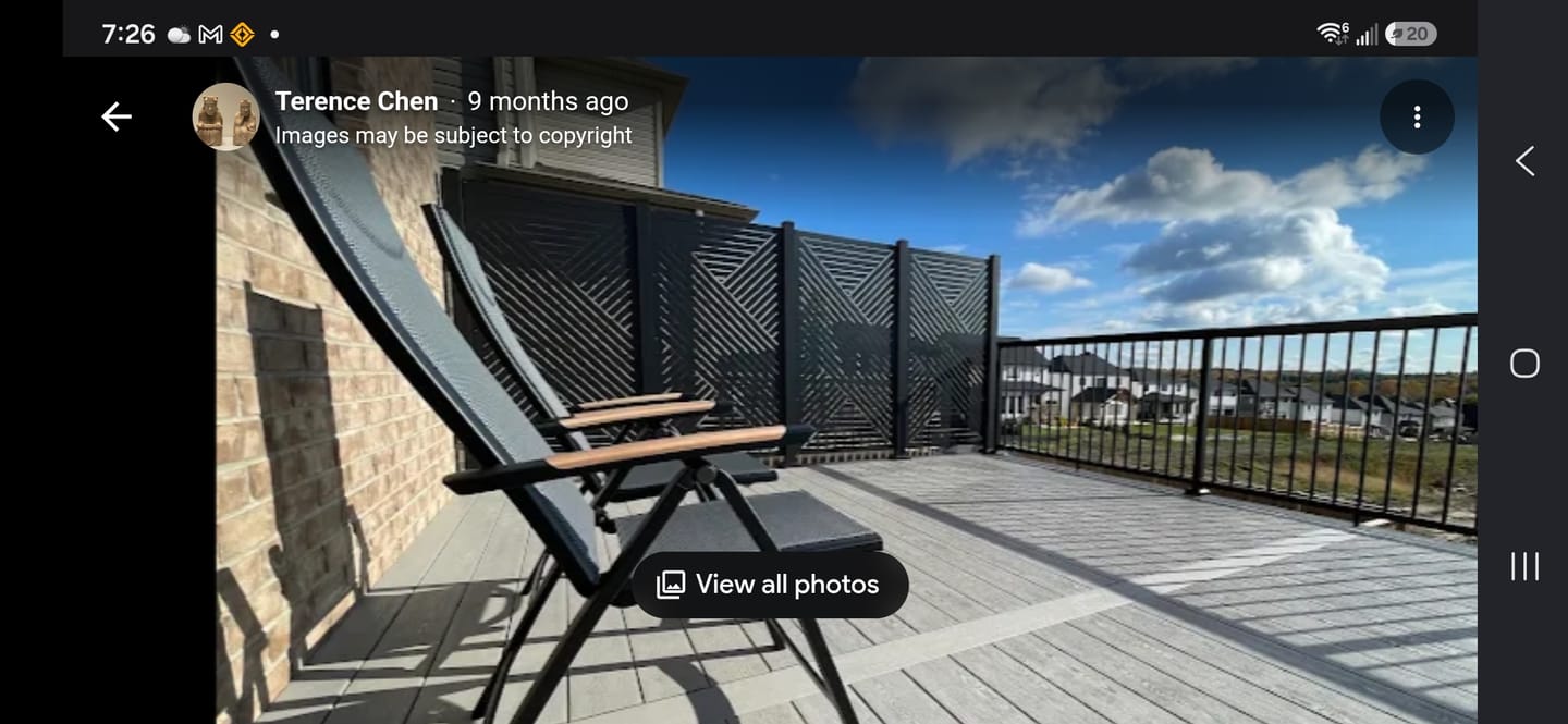 Customer photo review of Privacy Screen (Hexx)