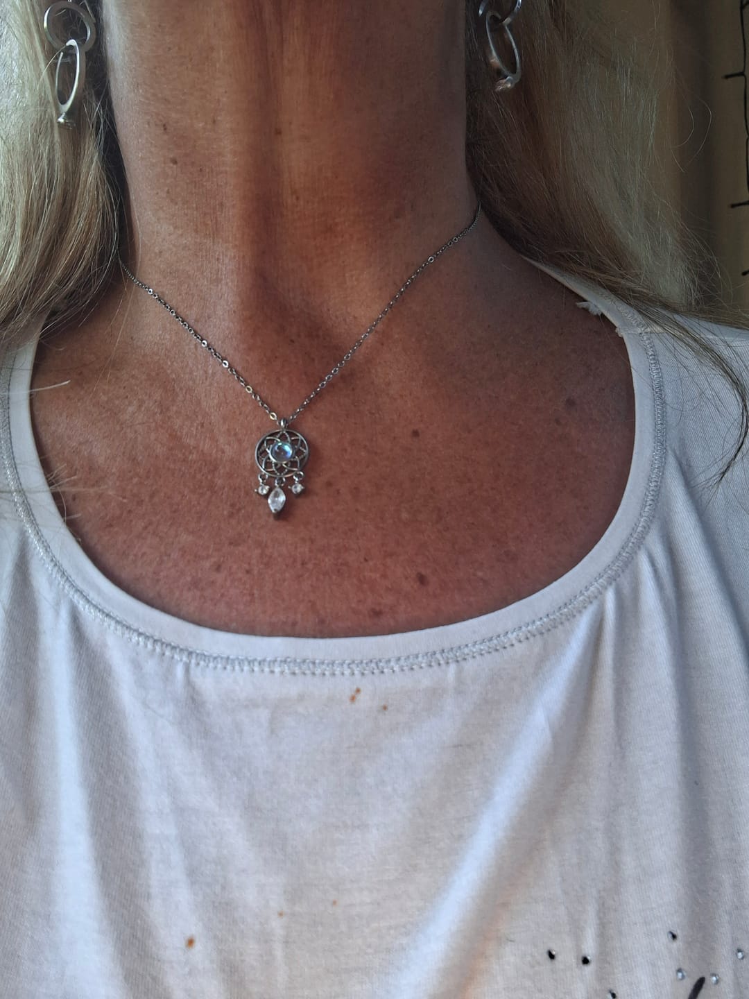 Customer photo review of Mondstein Halskette - Traumfänger