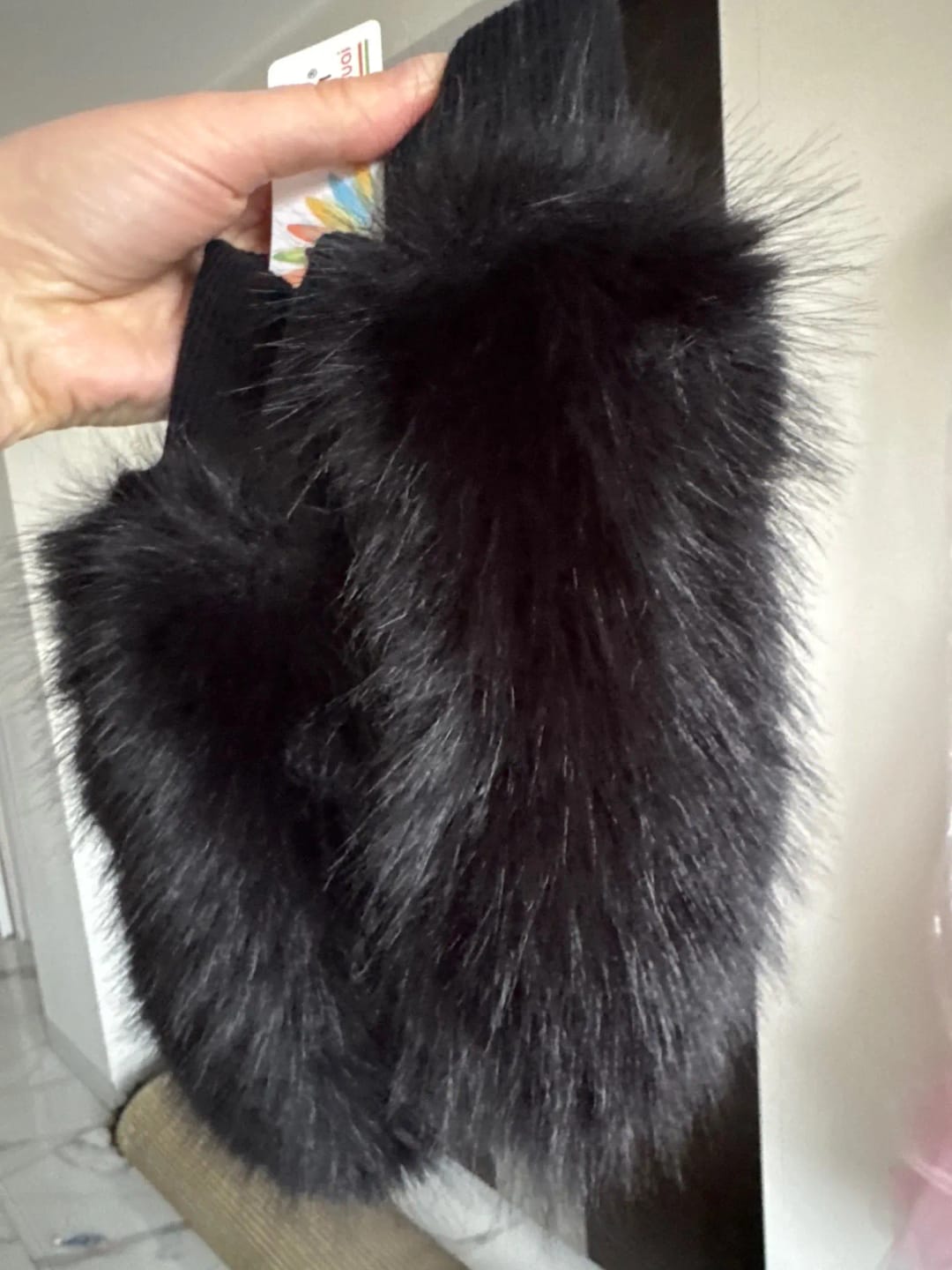 Customer photo review of Women’s Rabbit Fur Style Winter Gloves
