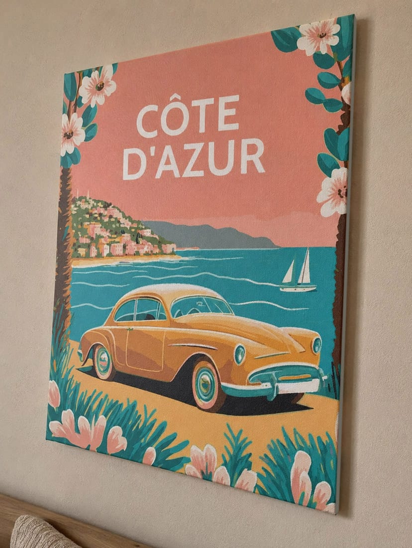 Customer photo review of Affiche Vintage Côte d'Azur