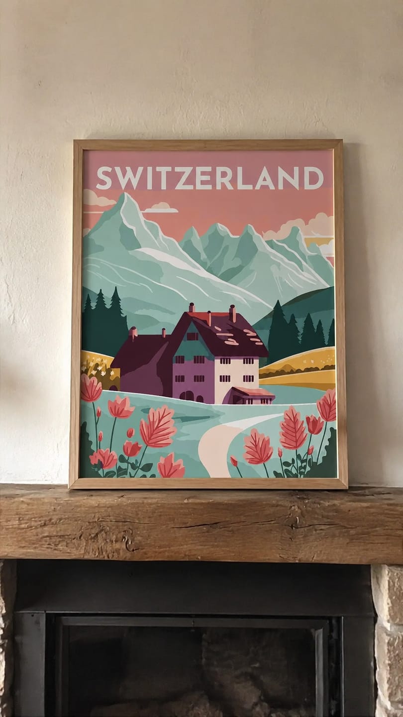 Customer photo review of Affiche Vintage Lucerne
