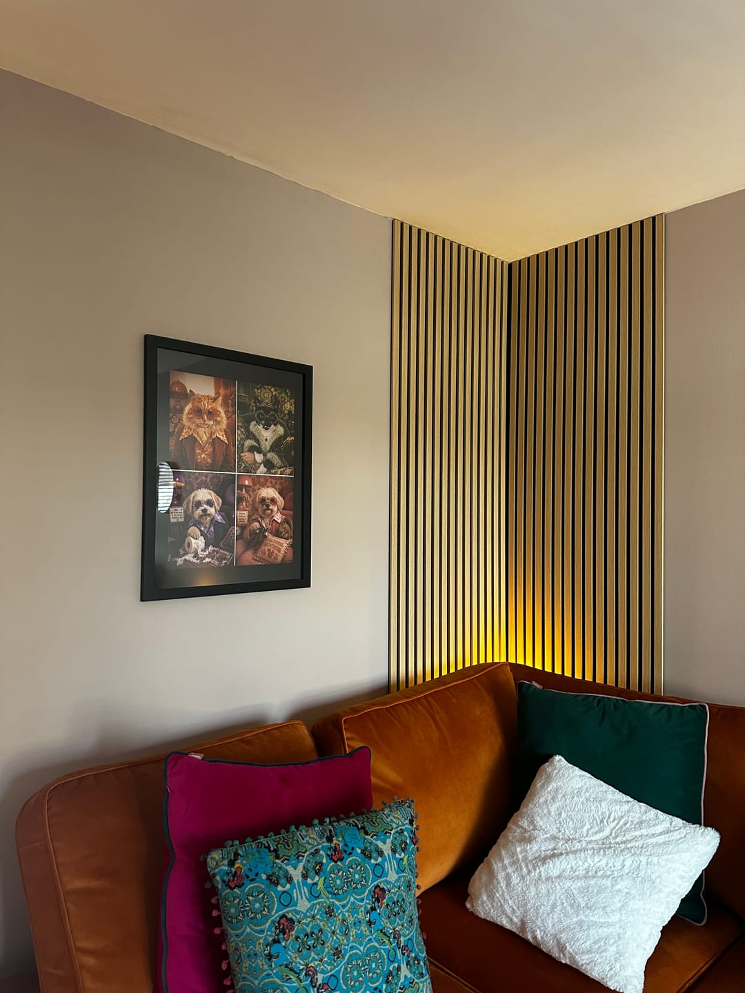Customer photo review of Premium 3 Sided Wall Panels - 240cm x 60cm (Multiple Colours)