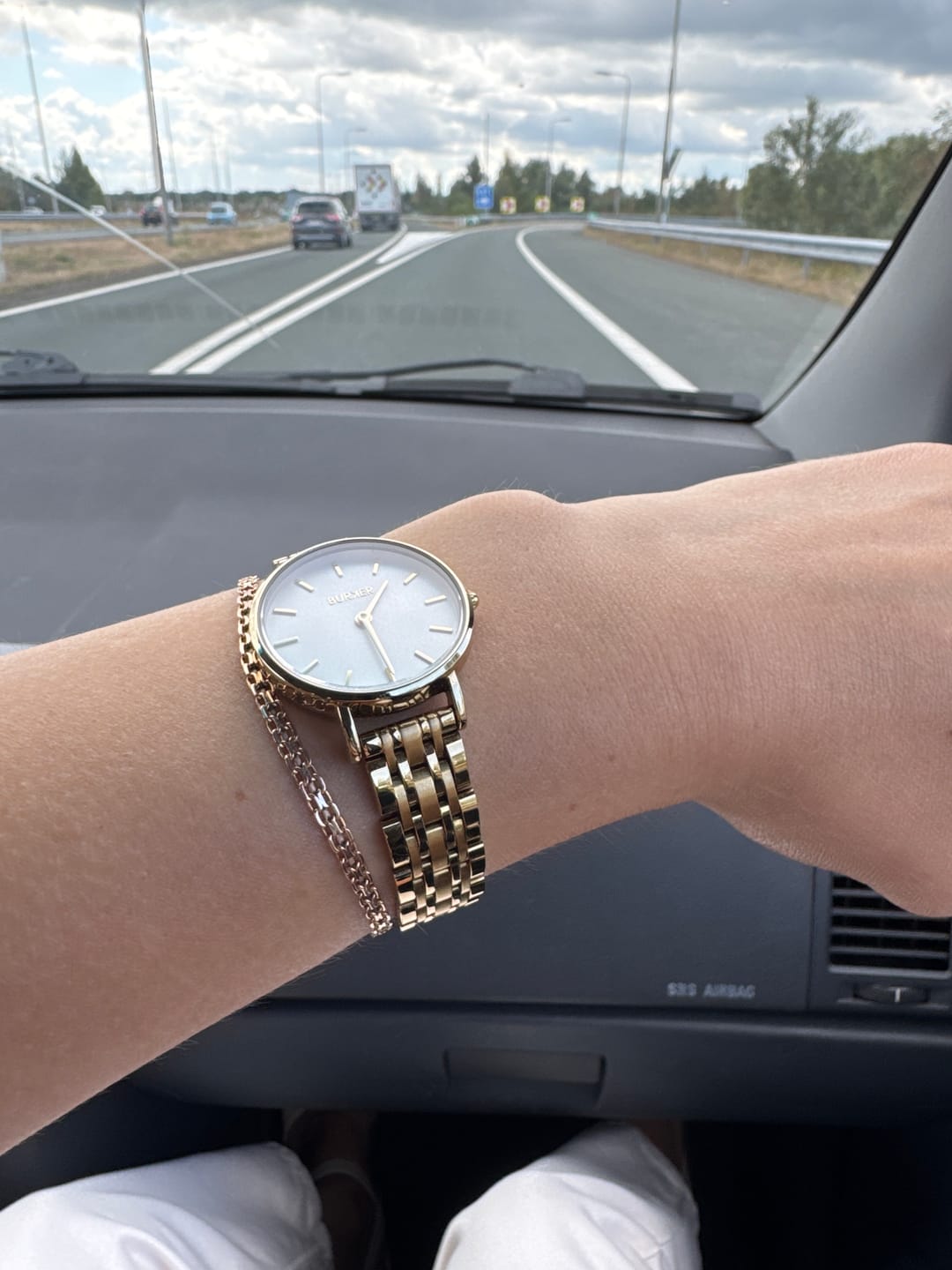 Customer photo review of Ruby Petite Gold White