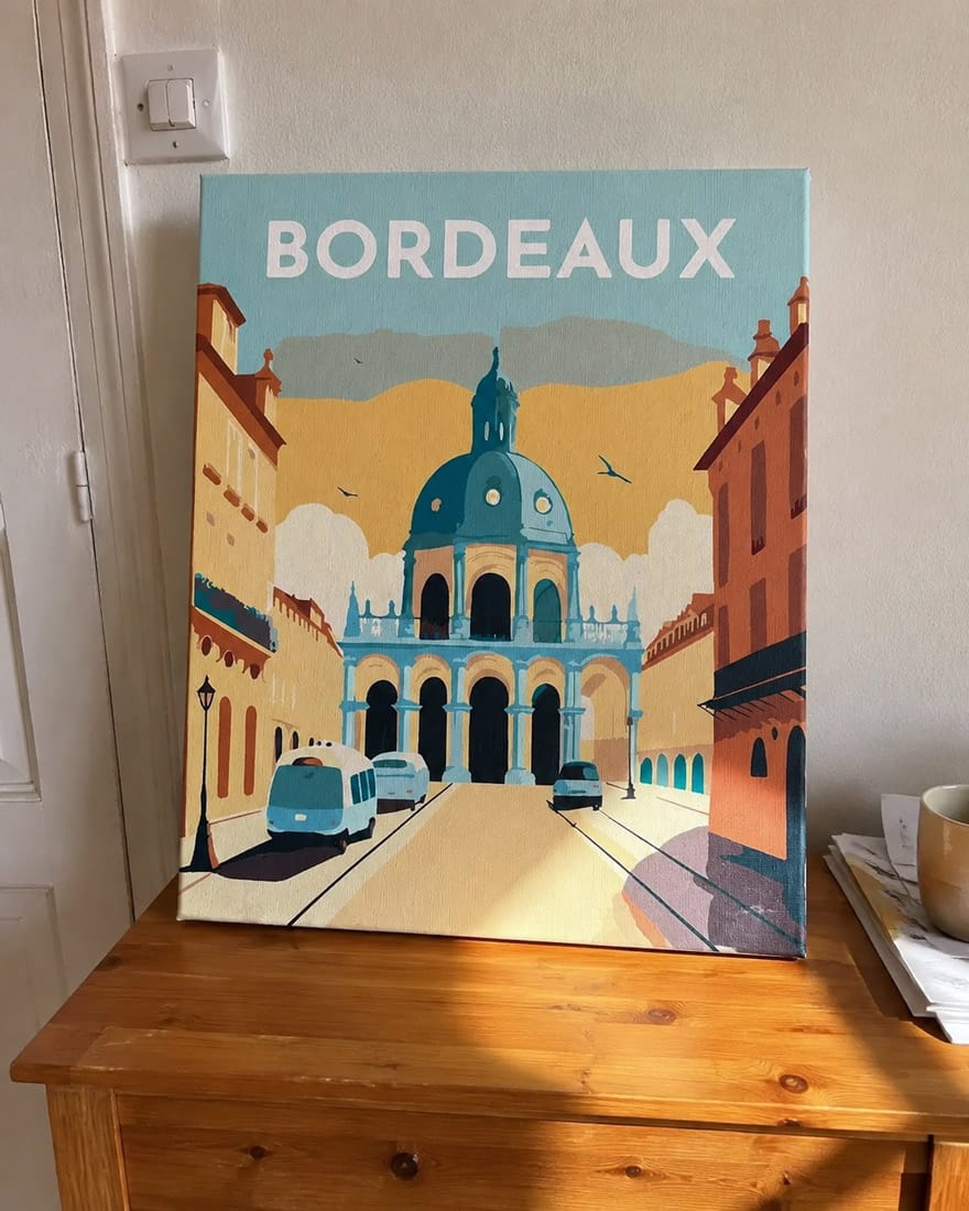 Customer photo review of Affiche Vintage Bordeaux
