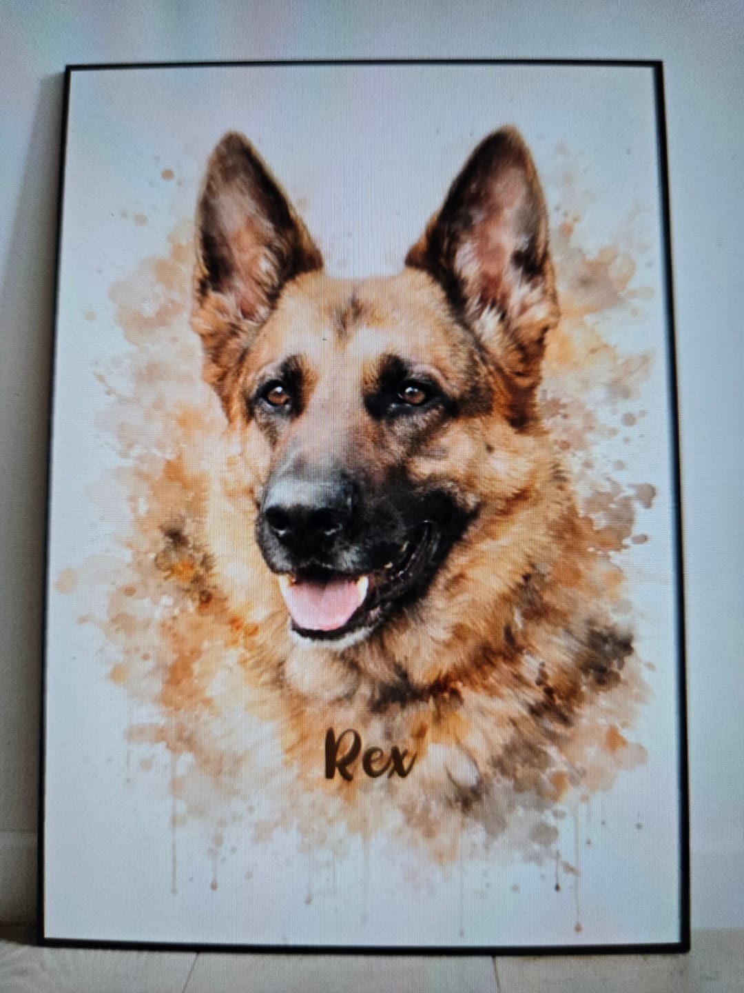 Customer photo review of Personalisiertes Poster - Aquarell Realistisches Porträt