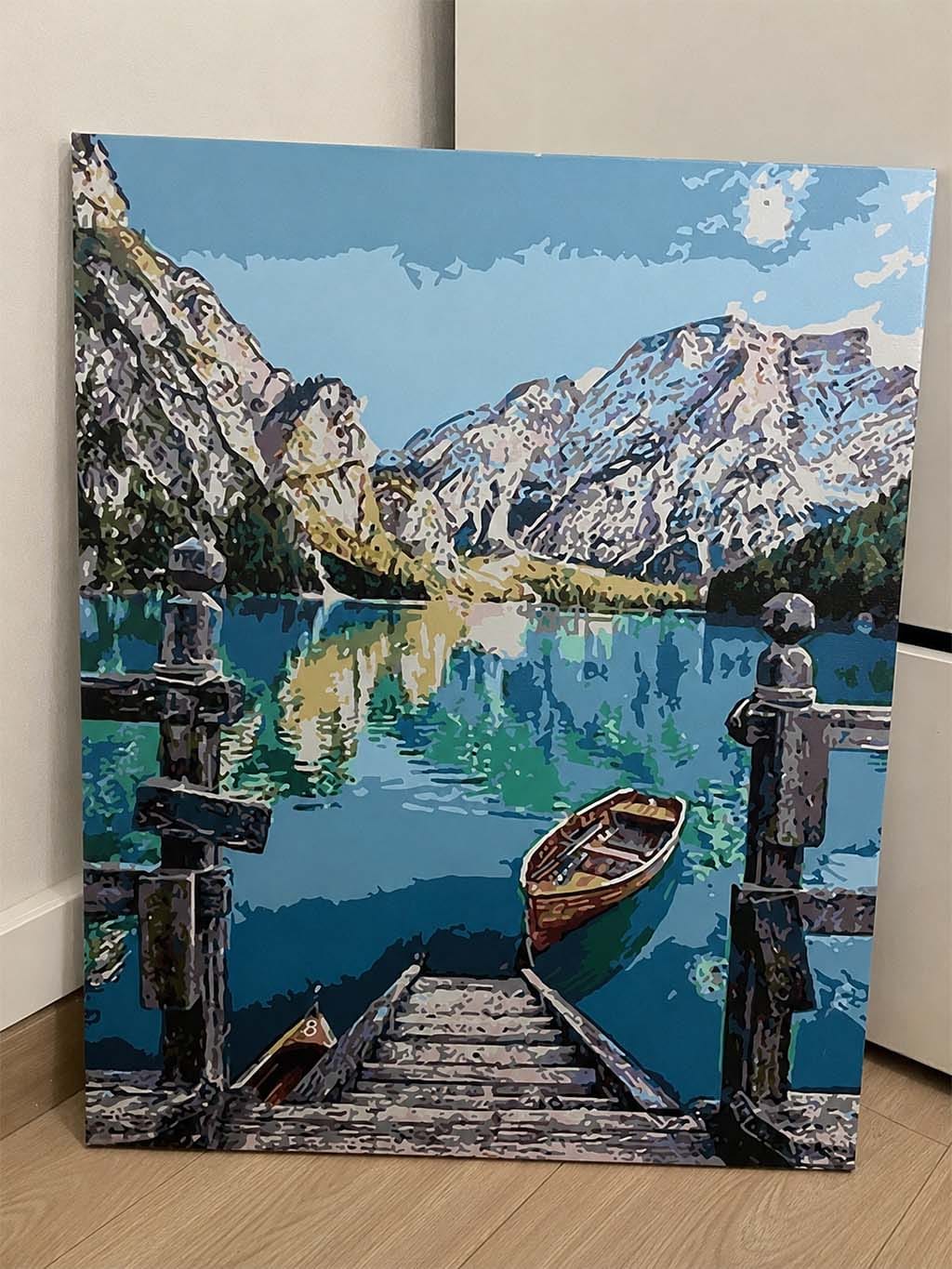 Customer photo review of Barque sur un Lac de Montagne