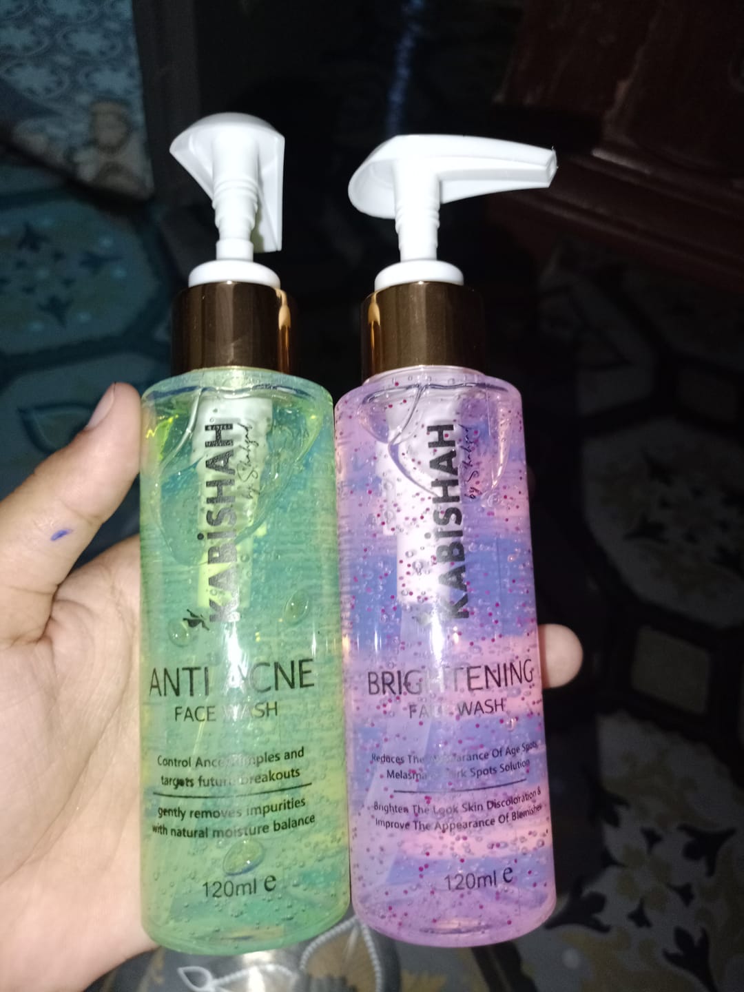 Customer photo review of Face Wash Bundle: Clear & Bright Face Fusion