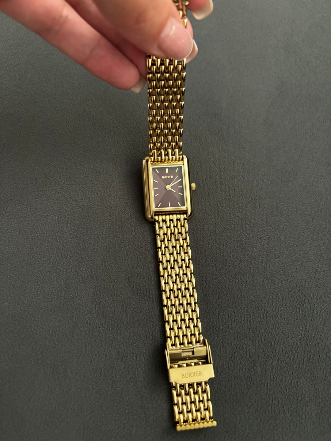 Customer photo review of Olivia Gold Burgundy