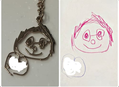 Customer photo review of 【期間限定販売7/6〜7/12】お絵描きが素敵なアクセサリーに大変身♪お絵描きアクセサリー