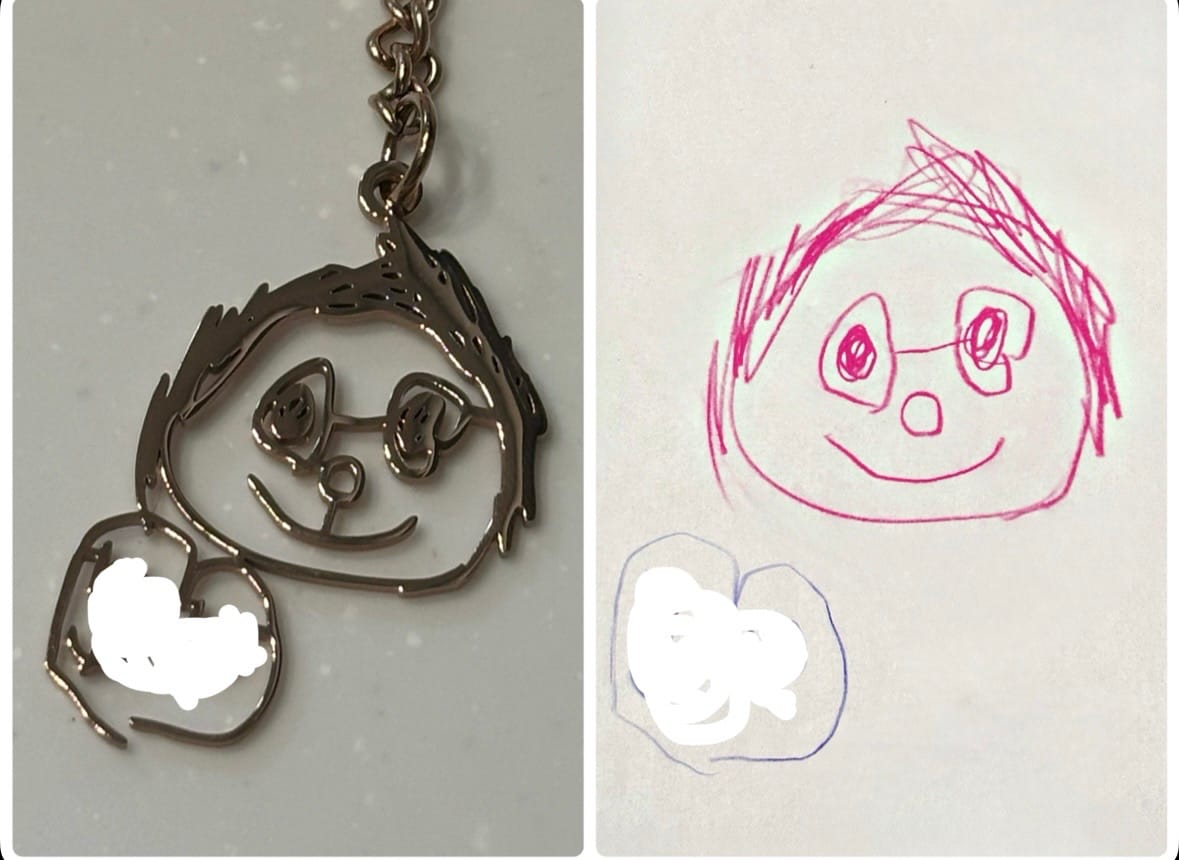 Customer photo review of 【期間限定販売7/6〜7/12】お絵描きが素敵なアクセサリーに大変身♪お絵描きアクセサリー