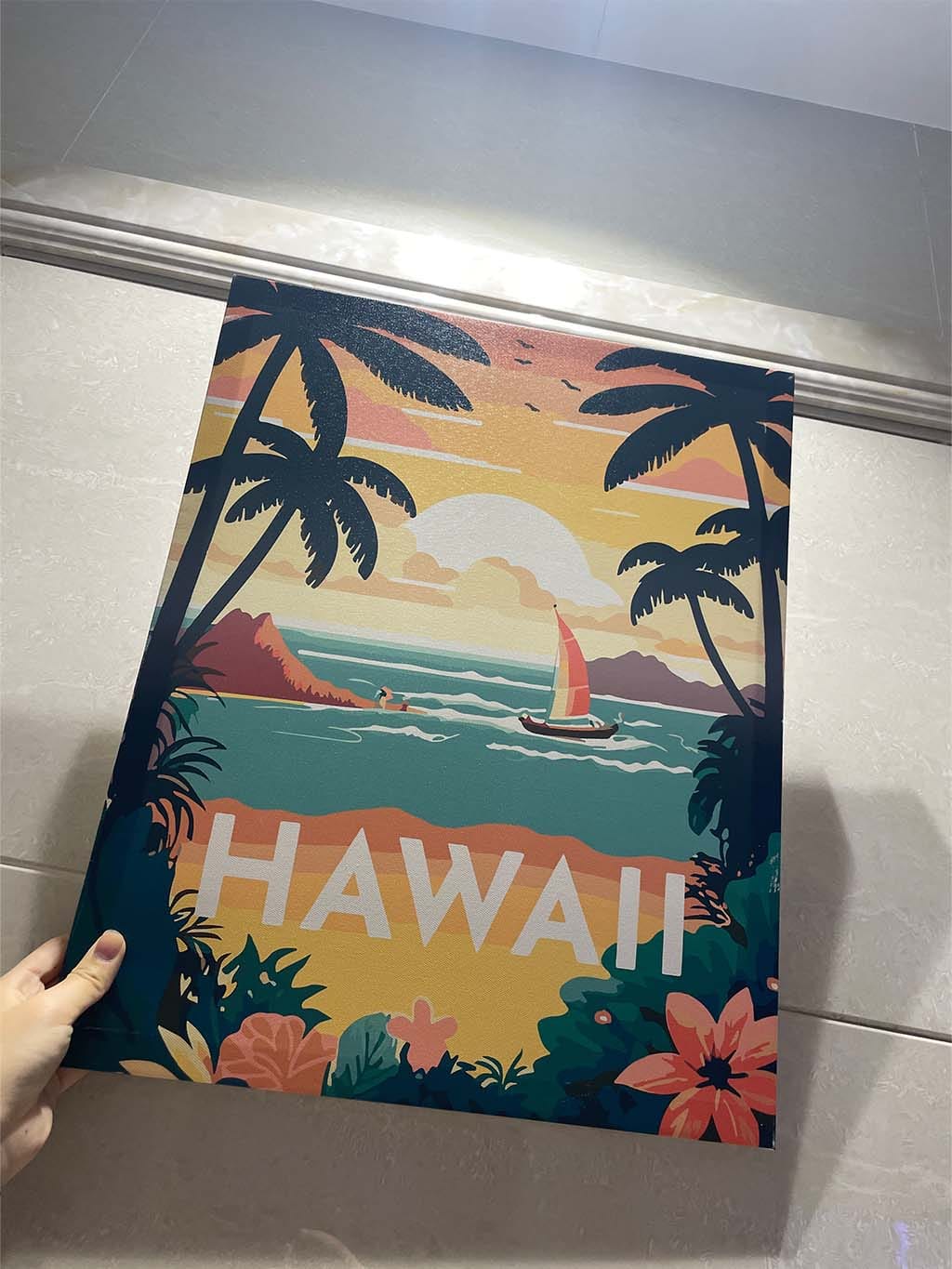 Customer photo review of Affiche Vintage Hawaii