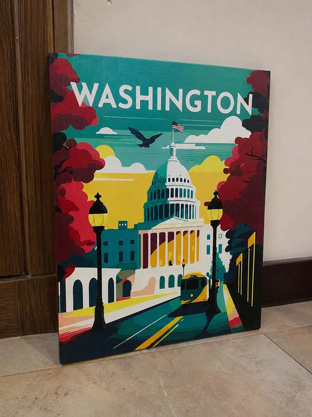Customer photo review of Affiche Vintage Washington