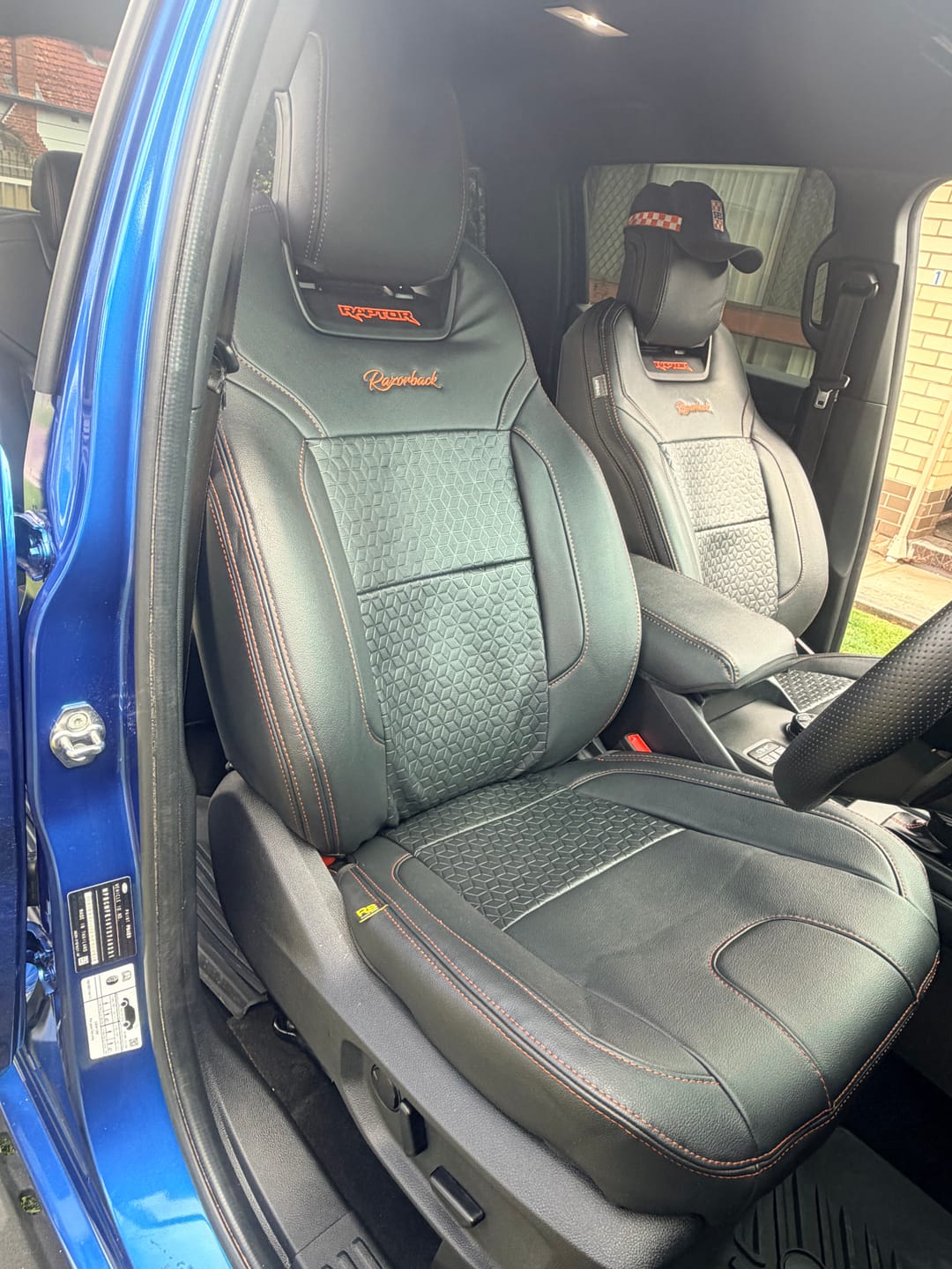 Customer photo review of SIGNATURE SERIES Front Seat Covers - Ford Next-Gen Ranger Raptor (Made To Order)