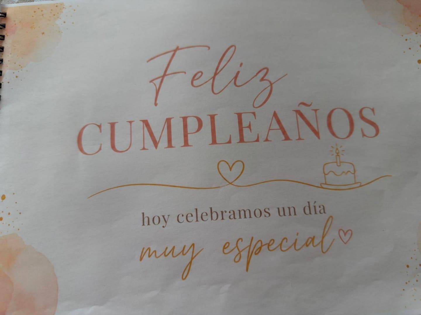 Customer photo review of Álbum Imprimible Feliz Cumpleaños