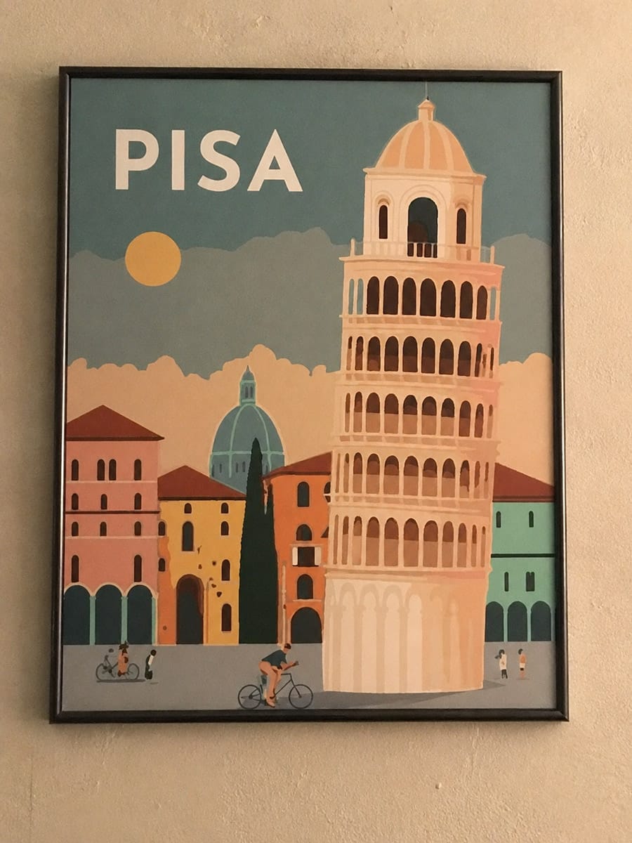 Customer photo review of Affiche Vintage Pise